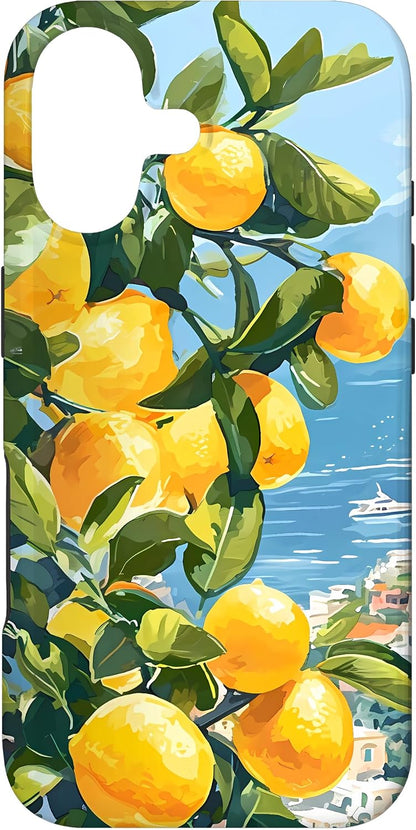 Italian Coast with Amalfi Lemons from The Mediterranean Sea Case for iPhone 17