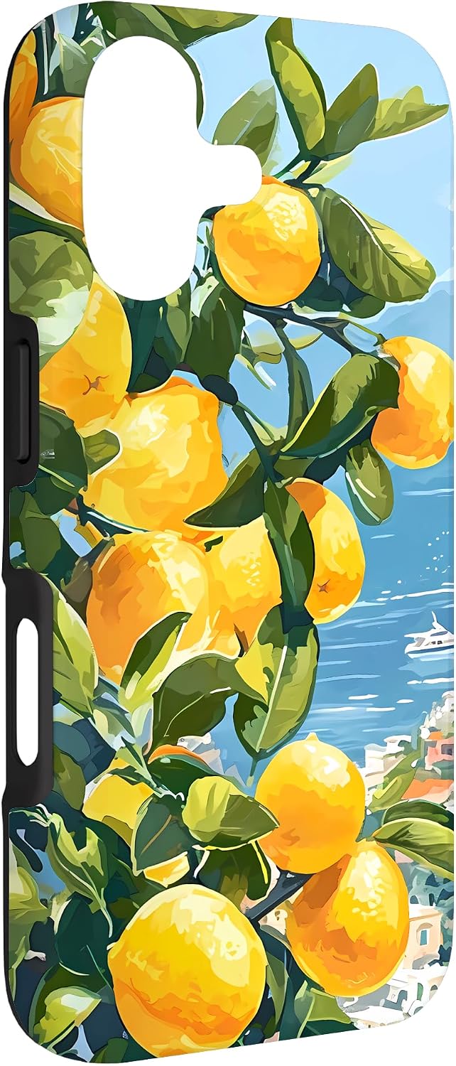 Italian Coast with Amalfi Lemons from The Mediterranean Sea Case for iPhone 17