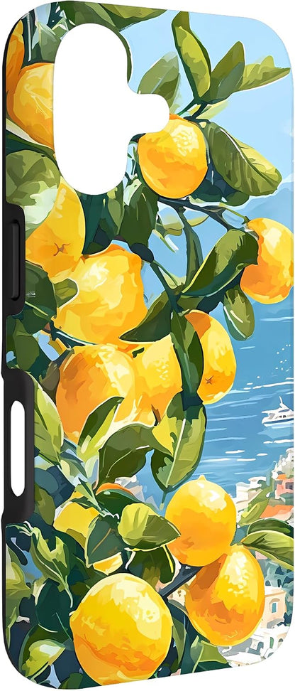 Italian Coast with Amalfi Lemons from The Mediterranean Sea Case for iPhone 17