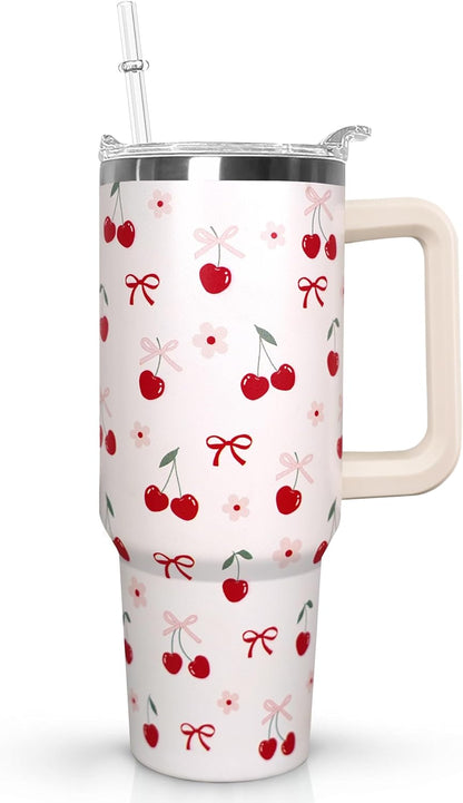 30 oz Stainless Steel Tumbler with lid and Straw,Yellow CoffeeTravel Mug Cup Water Botter, Lemon Gifts for Lemon Lovers - Colors B