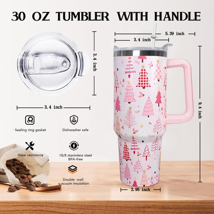 30 oz Stainless Steel Tumbler with lid and Straw,Yellow CoffeeTravel Mug Cup Water Botter, Lemon Gifts for Lemon Lovers - Colors B