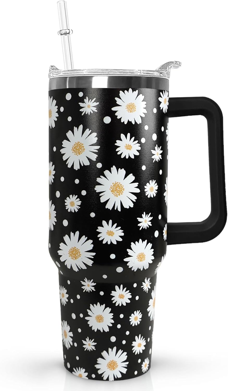 30 oz Stainless Steel Tumbler with lid and Straw,Yellow CoffeeTravel Mug Cup Water Botter, Lemon Gifts for Lemon Lovers - Colors B