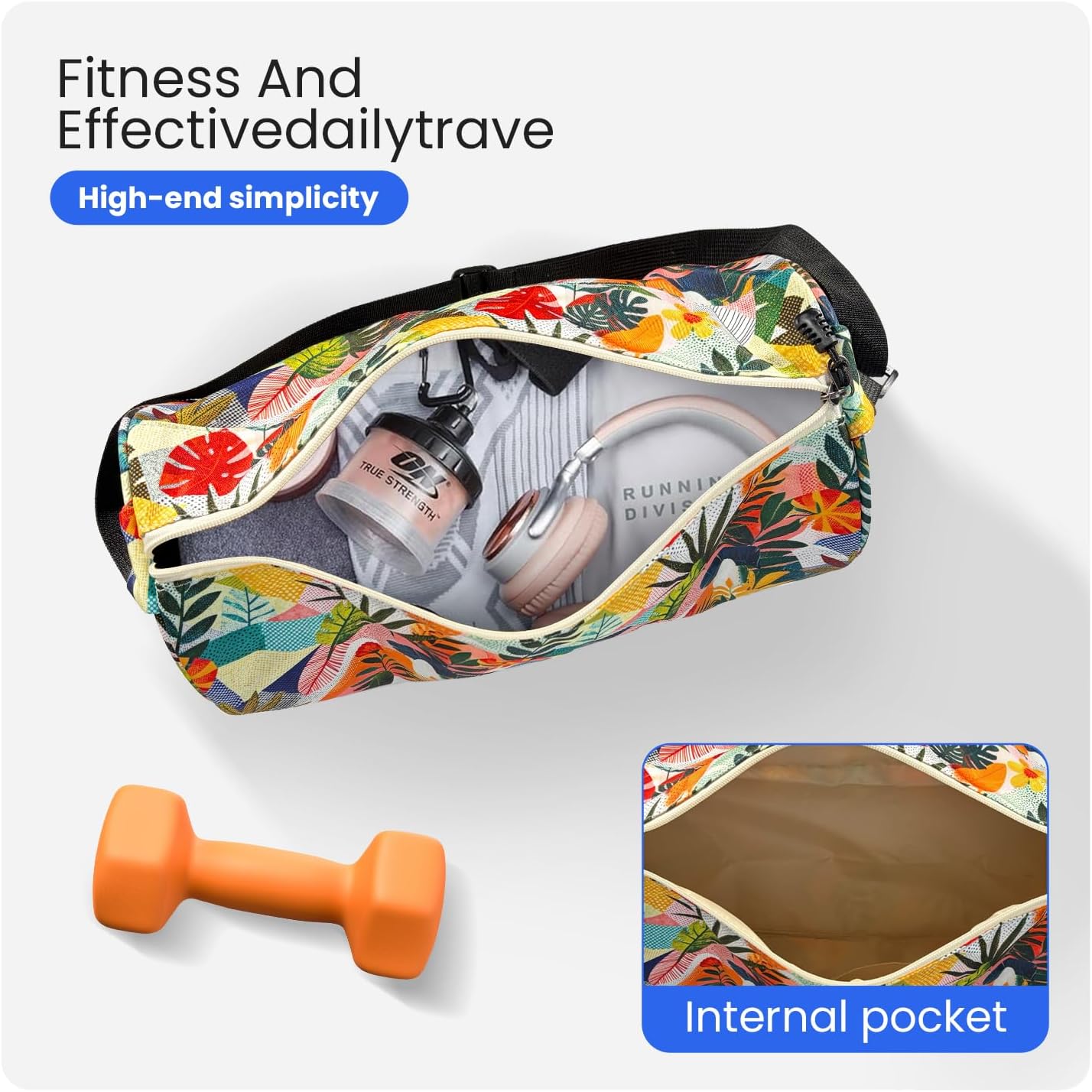Small Gym Bag for Women & Men,Small Lightweight Duffel Bag Carry On Bags Mini Duffel Travel Bag Waterproof Sports Bags for Workout/Sport/Travel, Yellow