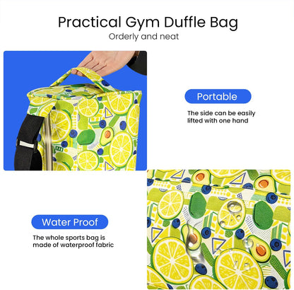 Small Gym Bag for Women & Men,Small Lightweight Duffel Bag Carry On Bags Mini Duffel Travel Bag Waterproof Sports Bags for Workout/Sport/Travel, Yellow