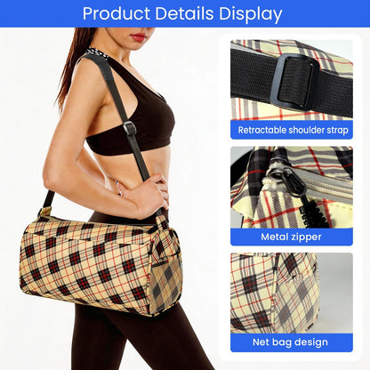 Small Gym Bag for Women & Men,Small Lightweight Duffel Bag Carry On Bags Mini Duffel Travel Bag Waterproof Sports Bags for Workout/Sport/Travel, Yellow