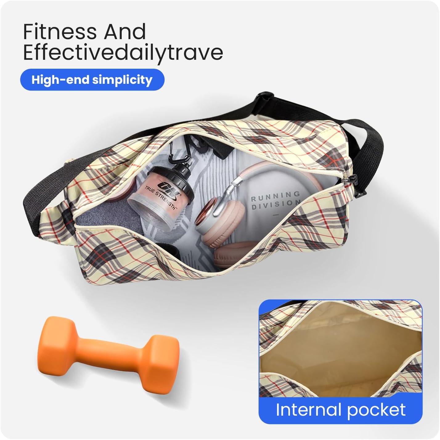 Small Gym Bag for Women & Men,Small Lightweight Duffel Bag Carry On Bags Mini Duffel Travel Bag Waterproof Sports Bags for Workout/Sport/Travel, Yellow