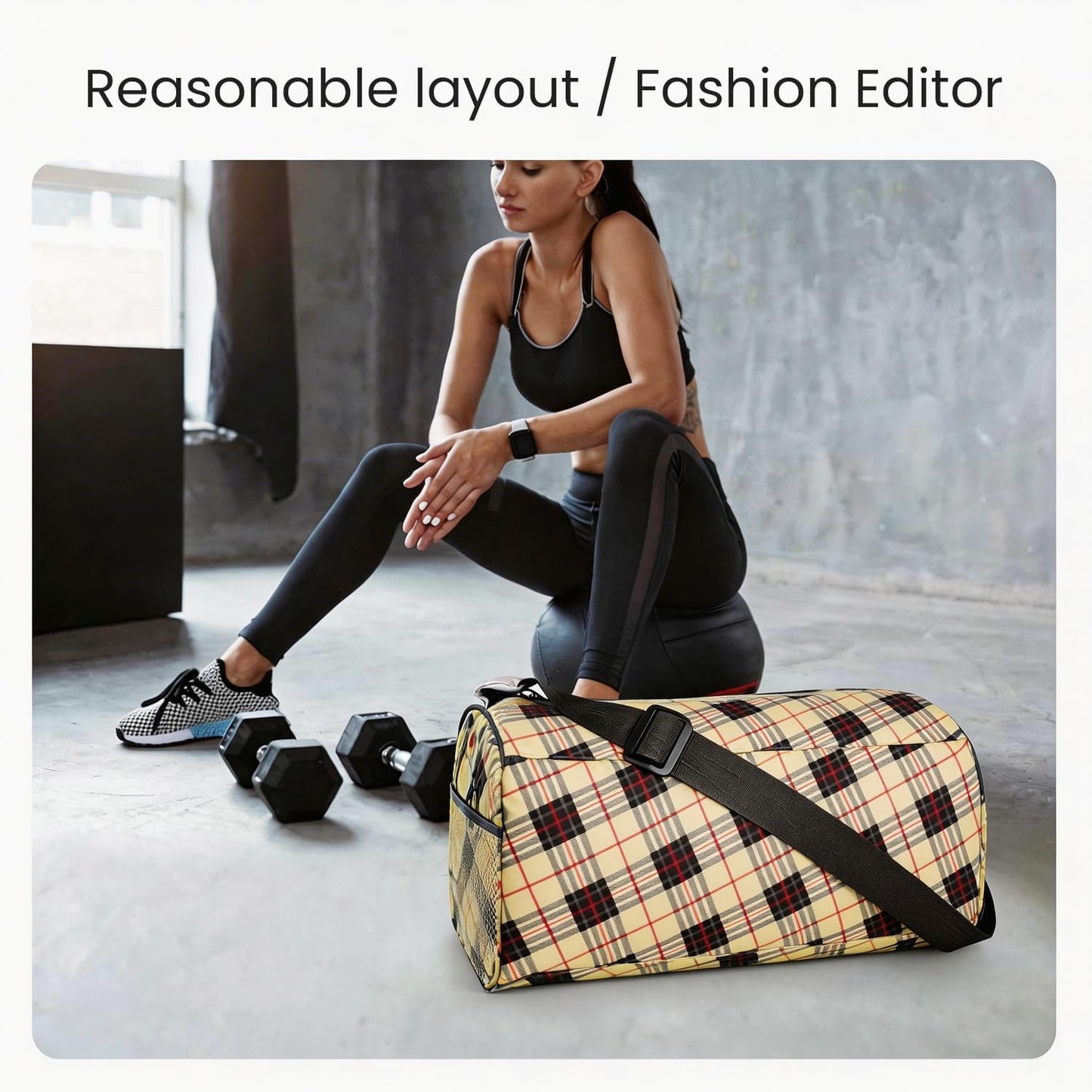 Small Gym Bag for Women & Men,Small Lightweight Duffel Bag Carry On Bags Mini Duffel Travel Bag Waterproof Sports Bags for Workout/Sport/Travel, Yellow