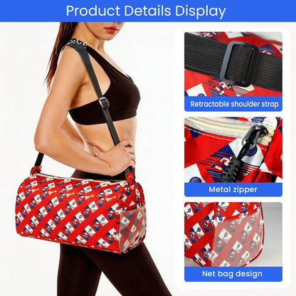Small Gym Bag for Women & Men,Small Lightweight Duffel Bag Carry On Bags Mini Duffel Travel Bag Waterproof Sports Bags for Workout/Sport/Travel, Yellow