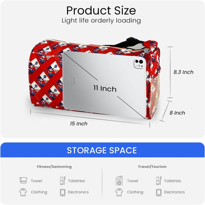 Small Gym Bag for Women & Men,Small Lightweight Duffel Bag Carry On Bags Mini Duffel Travel Bag Waterproof Sports Bags for Workout/Sport/Travel, Yellow