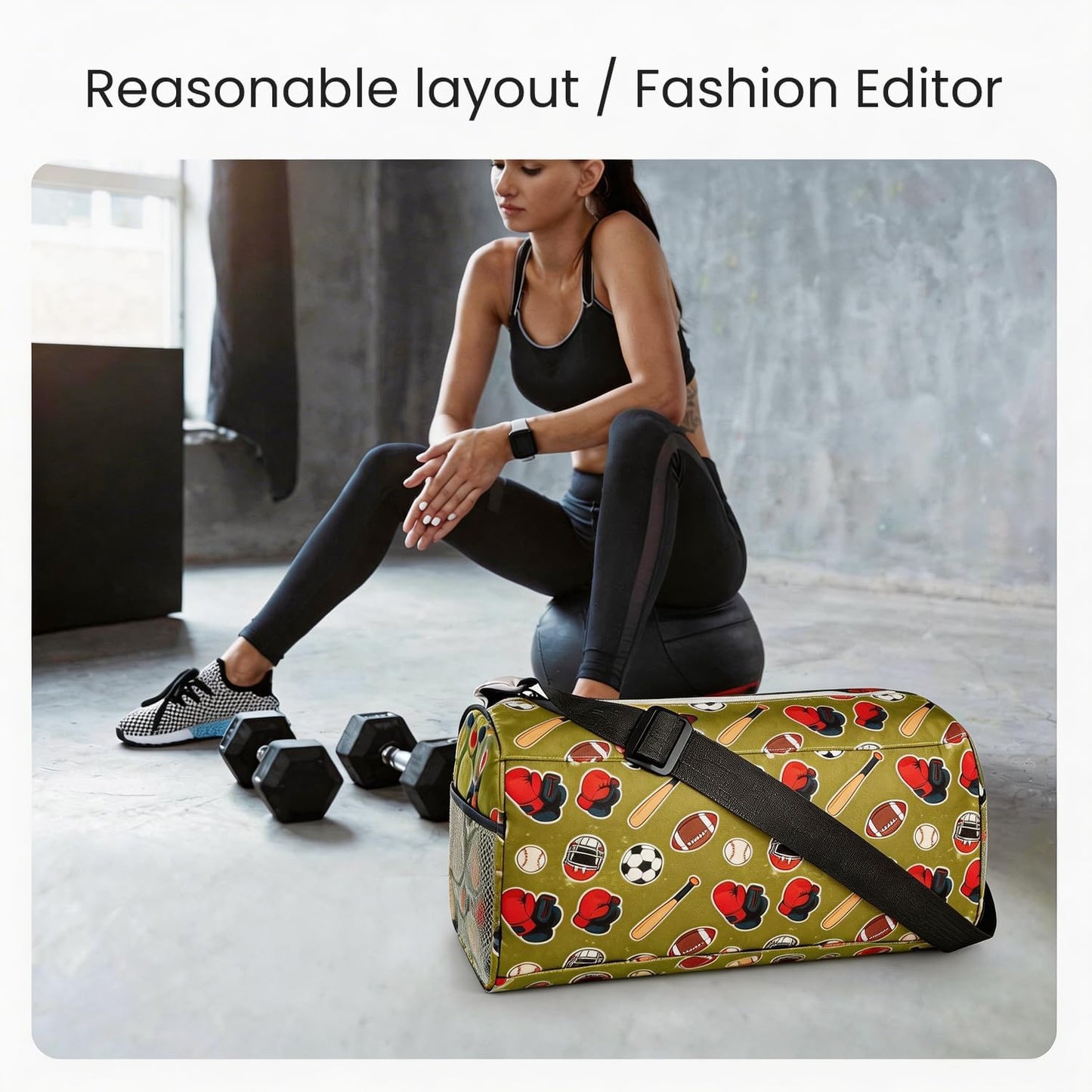 Small Gym Bag for Women & Men,Small Lightweight Duffel Bag Carry On Bags Mini Duffel Travel Bag Waterproof Sports Bags for Workout/Sport/Travel, Yellow