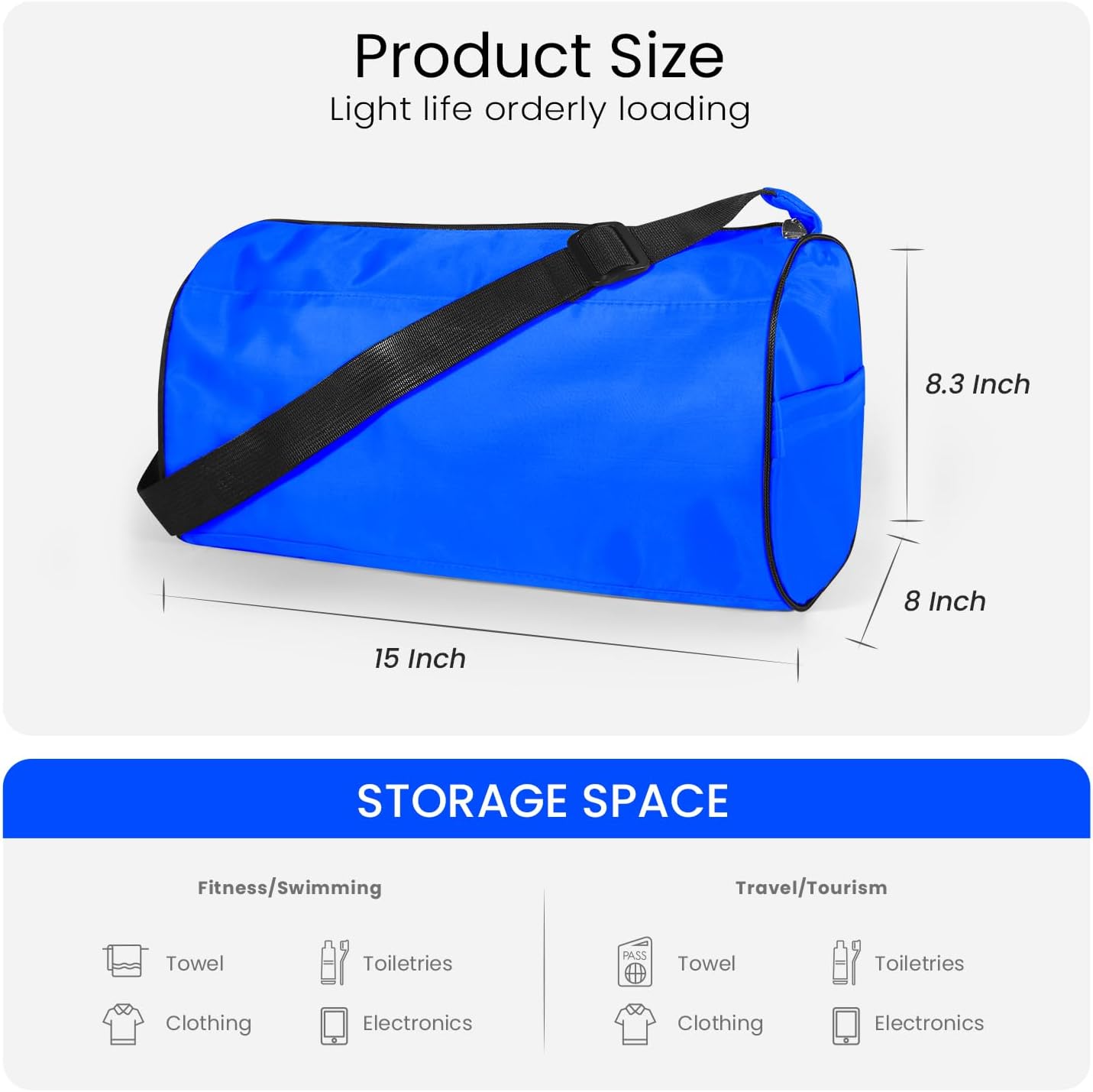 Small Gym Bag for Women & Men,Small Lightweight Duffel Bag Carry On Bags Mini Duffel Travel Bag Waterproof Sports Bags for Workout/Sport/Travel, Yellow