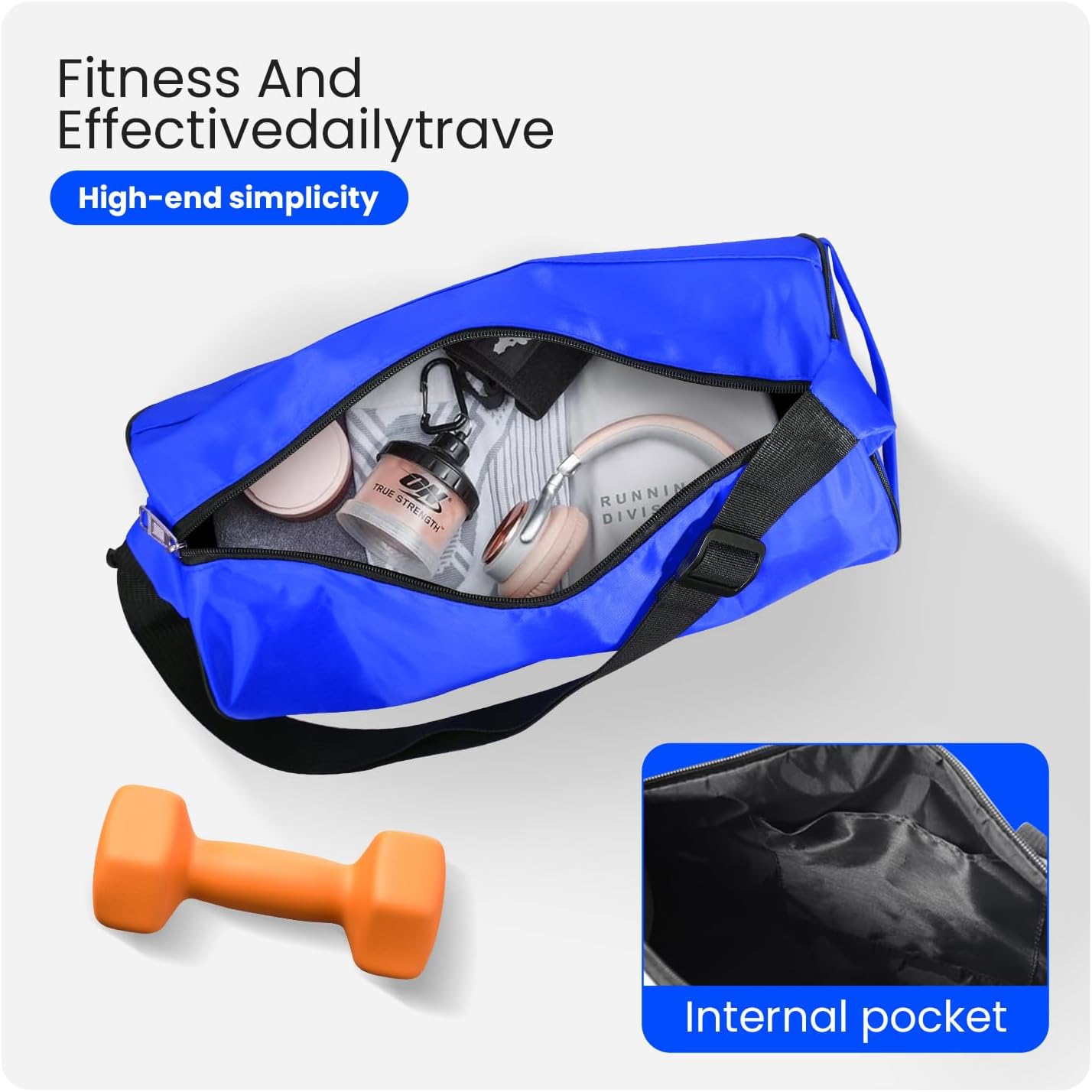 Small Gym Bag for Women & Men,Small Lightweight Duffel Bag Carry On Bags Mini Duffel Travel Bag Waterproof Sports Bags for Workout/Sport/Travel, Yellow