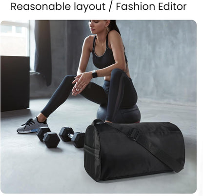 Small Gym Bag for Women & Men,Small Lightweight Duffel Bag Carry On Bags Mini Duffel Travel Bag Waterproof Sports Bags for Workout/Sport/Travel, Yellow