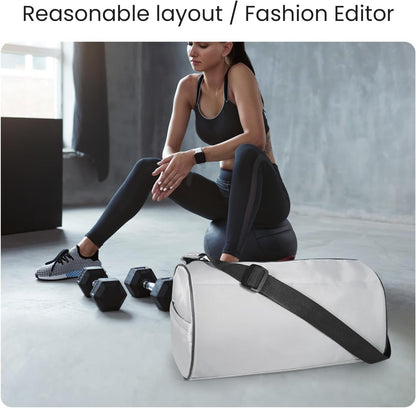 Small Gym Bag for Women & Men,Small Lightweight Duffel Bag Carry On Bags Mini Duffel Travel Bag Waterproof Sports Bags for Workout/Sport/Travel, Yellow
