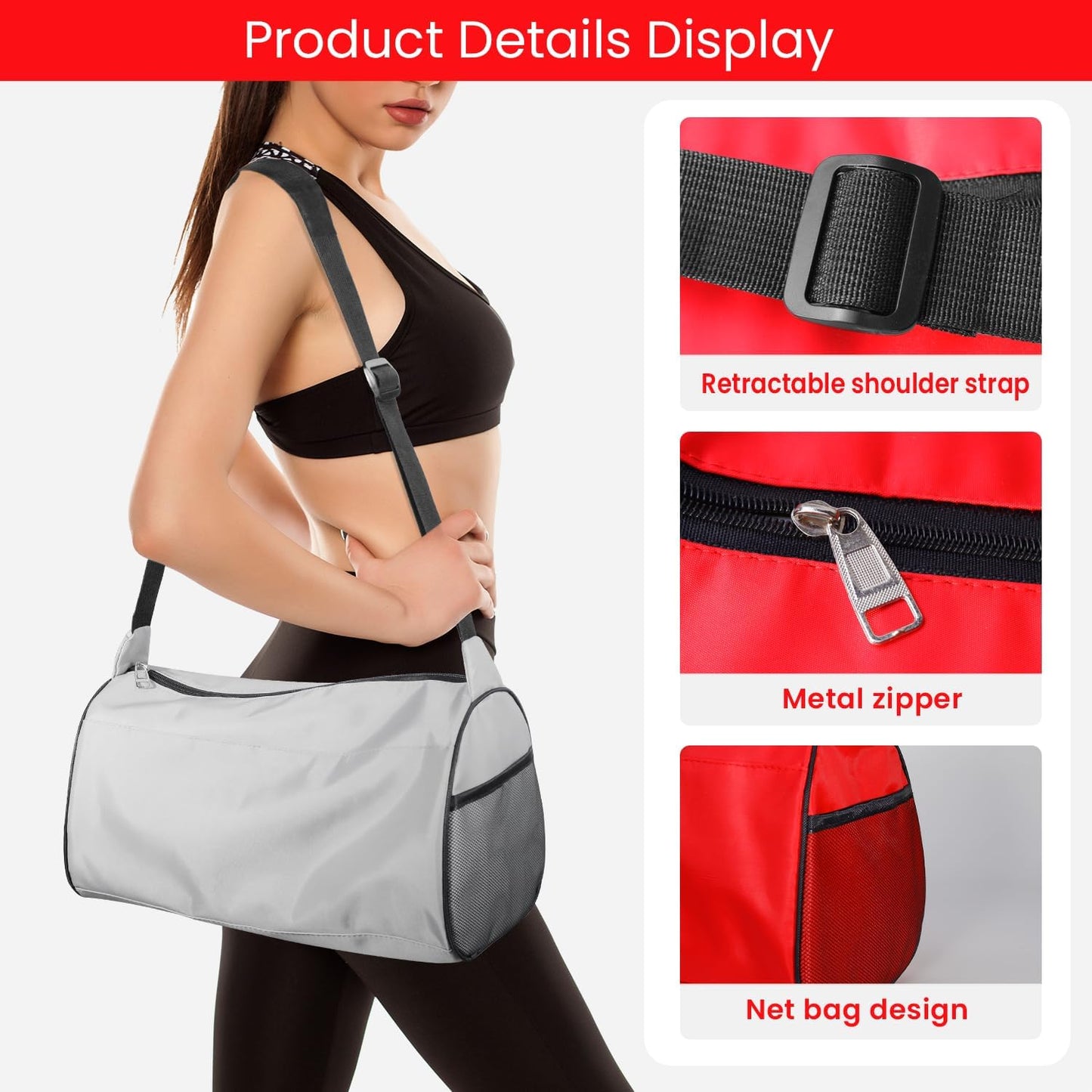 Small Gym Bag for Women & Men,Small Lightweight Duffel Bag Carry On Bags Mini Duffel Travel Bag Waterproof Sports Bags for Workout/Sport/Travel, Yellow