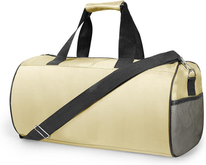 Small Gym Bag for Women & Men,Small Lightweight Duffel Bag Carry On Bags Mini Duffel Travel Bag Waterproof Sports Bags for Workout/Sport/Travel, Yellow