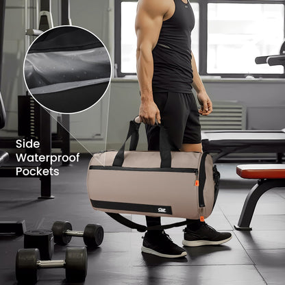 Small Gym Bag for Women & Men,Small Lightweight Duffel Bag Carry On Bags Mini Duffel Travel Bag Waterproof Sports Bags for Workout/Sport/Travel, Yellow