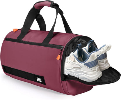 Small Gym Bag for Women & Men,Small Lightweight Duffel Bag Carry On Bags Mini Duffel Travel Bag Waterproof Sports Bags for Workout/Sport/Travel, Yellow