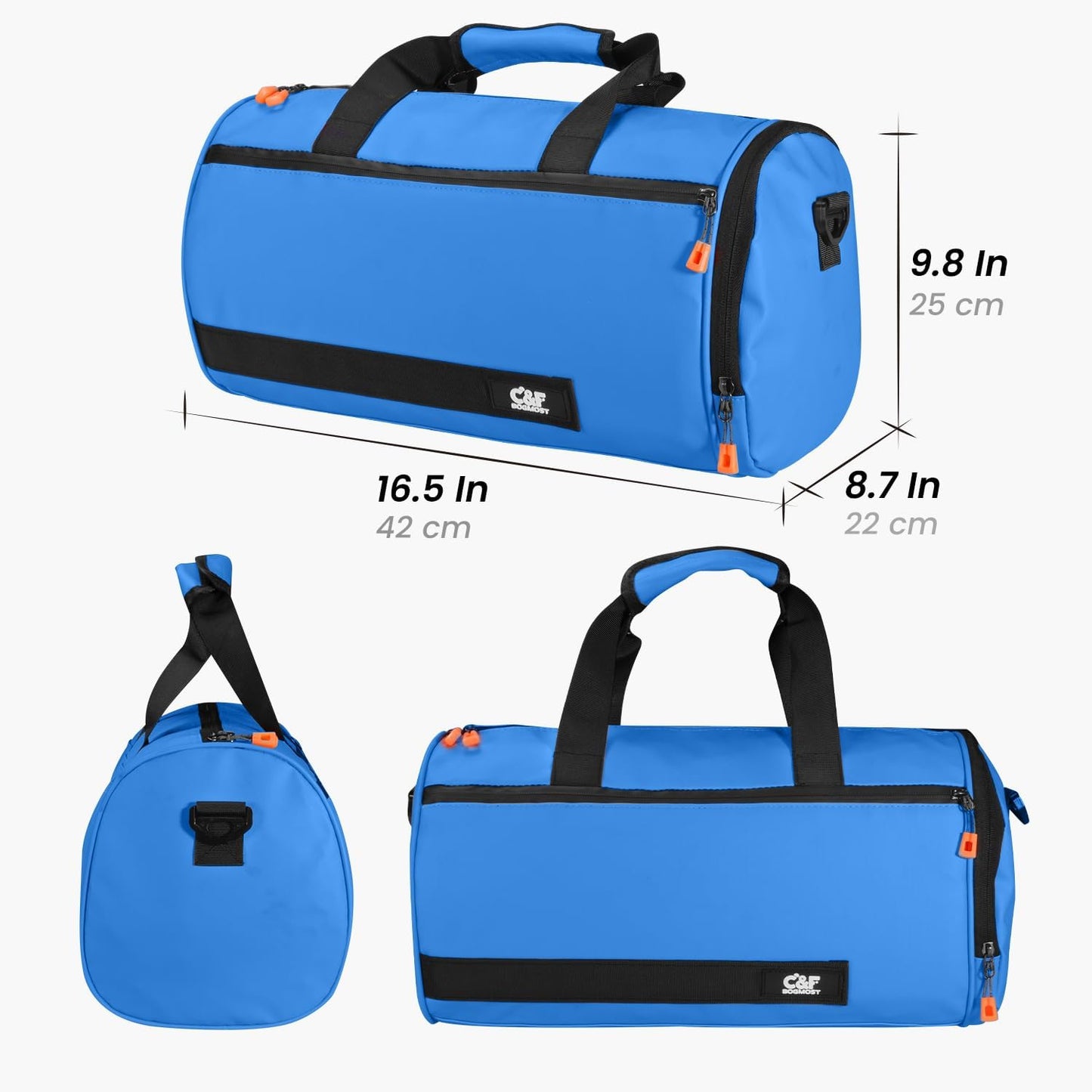 Small Gym Bag for Women & Men,Small Lightweight Duffel Bag Carry On Bags Mini Duffel Travel Bag Waterproof Sports Bags for Workout/Sport/Travel, Yellow