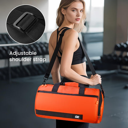 Small Gym Bag for Women & Men,Small Lightweight Duffel Bag Carry On Bags Mini Duffel Travel Bag Waterproof Sports Bags for Workout/Sport/Travel, Yellow