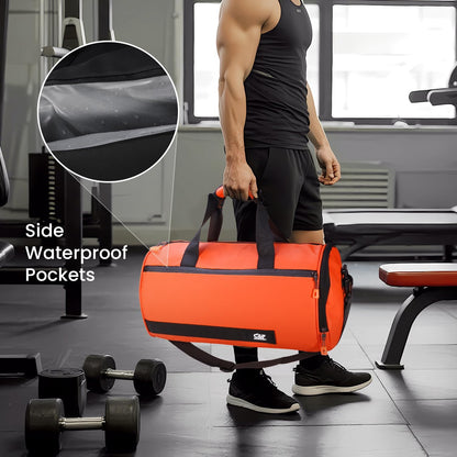Small Gym Bag for Women & Men,Small Lightweight Duffel Bag Carry On Bags Mini Duffel Travel Bag Waterproof Sports Bags for Workout/Sport/Travel, Yellow