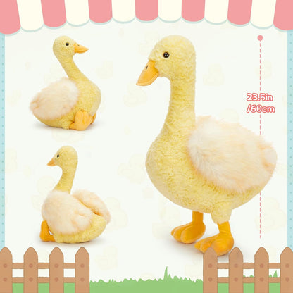 23.5inch Duck Stuffed Animal, Soft Cute Yellow Stuffed Duck Plush Toy, Gift for Kids,Boys,Girls Easter, Birthday Christmas