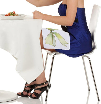Simple Soft Pastel Yellow Watercolor Ribbon Bow Cloth Napkins Set of 6, Square Premium Reusable Washable Polyester Table Linen Napkin for Dinner Party