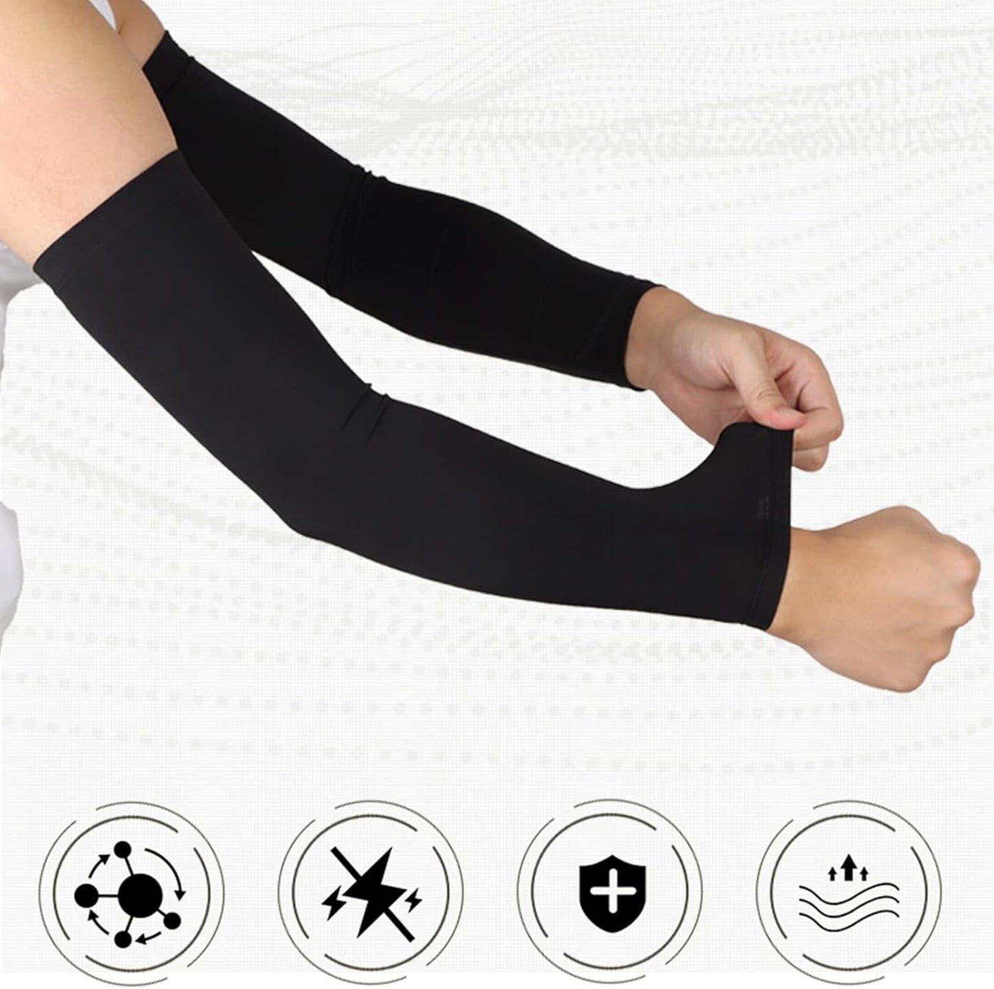 Cooling Arm Sleeves for Men Sun Protection Compression Arm Sleeves Cover