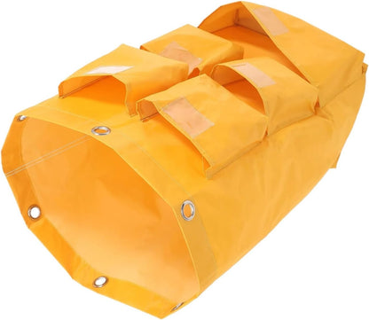 Replacement Janitorial Cart Bag Housekeeping Cart Bag Versatile Cleaning Cart Pouch Sturdy Janitorial Supply Bag for Cleaning Trolleys Tool Organization and for Housekeeping Commercial(Yellow)