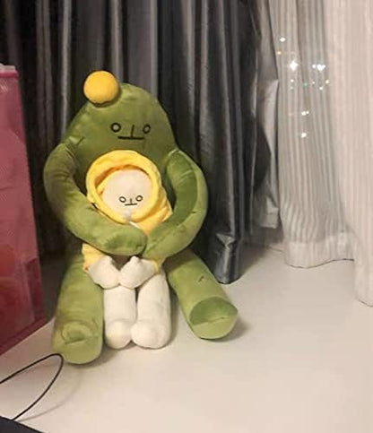 Plush Banana Man Toy Stuffed Doll with Magnet Funny Man Doll Decompression Toy Birthday,Multicolor
