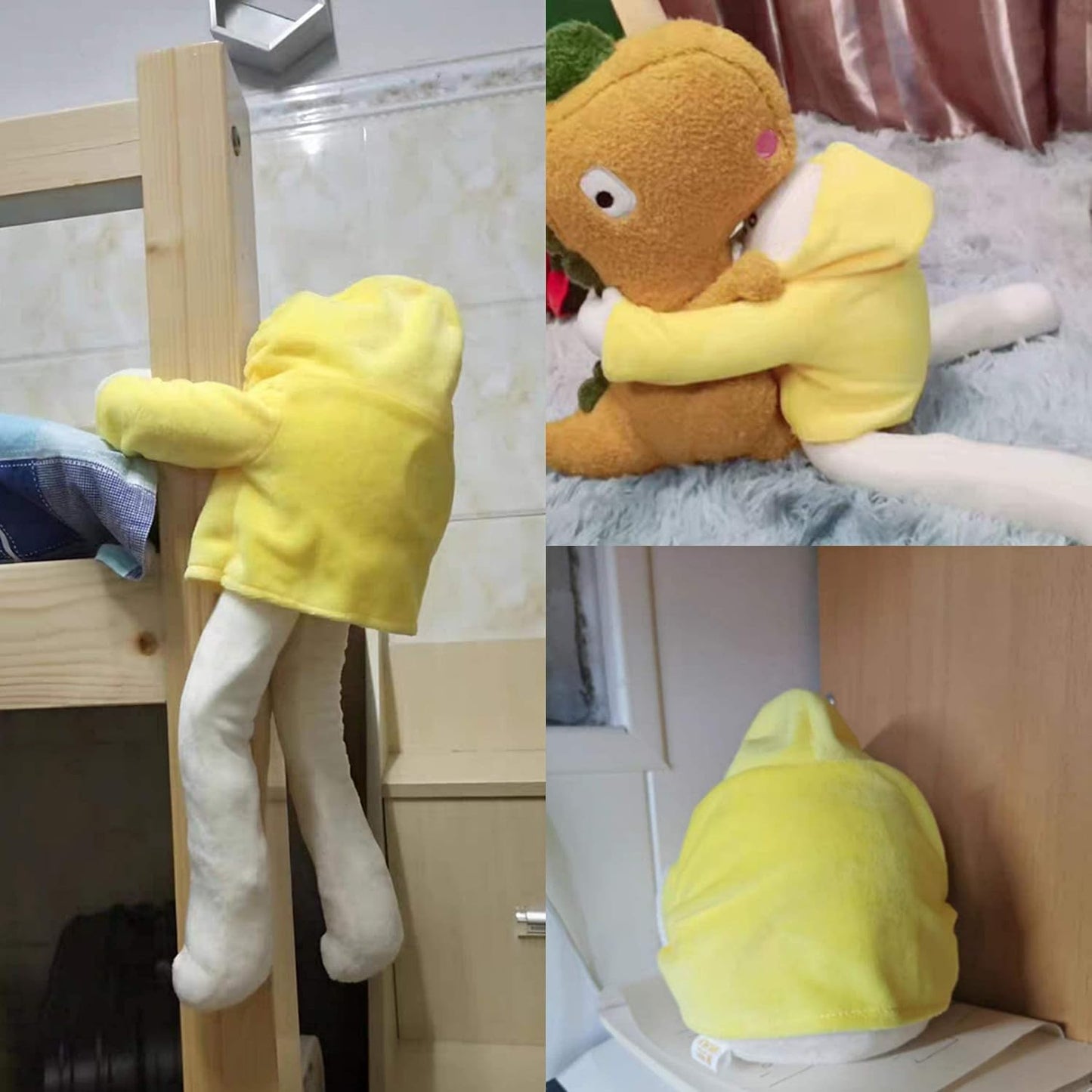 Plush Banana Man Toy Stuffed Doll with Magnet Funny Man Doll Decompression Toy Birthday,Multicolor