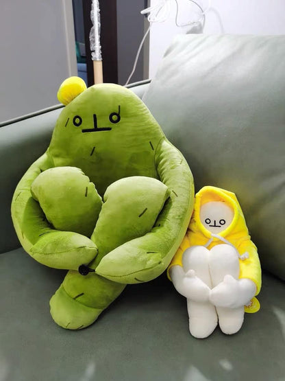 Plush Banana Man Toy Stuffed Doll with Magnet Funny Man Doll Decompression Toy Birthday,Multicolor