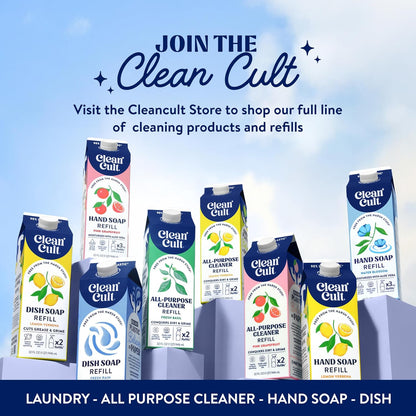 Liquid Hand Soap Refills - Lemon Verbena - Moisturizes Dry & Sensitive Skin - Made with Aloe Vera & Essential Oils - Eco Friendly - Paper-Based Packaging - 32 oz/2 Pack