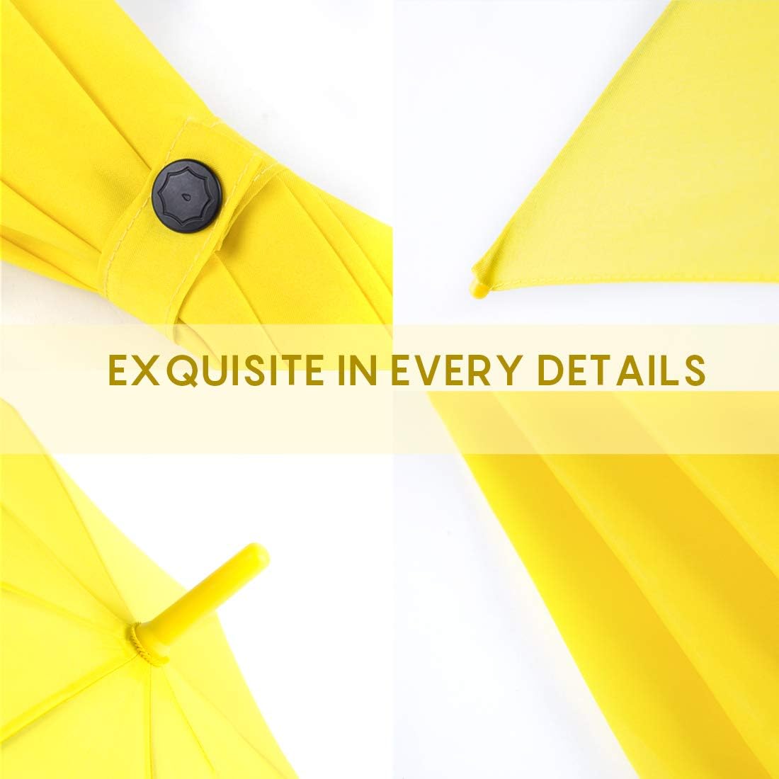 UV Stick Umbrella Auto Open UPF 50+ with J Hook Handle 51IN | Automatic Open Wind-Resistant Umbrella for Adults Fits 2 People, J Hook Handle, Fast-Drying