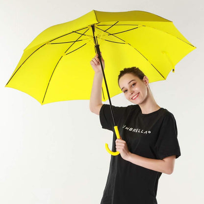 UV Stick Umbrella Auto Open UPF 50+ with J Hook Handle 51IN | Automatic Open Wind-Resistant Umbrella for Adults Fits 2 People, J Hook Handle, Fast-Drying
