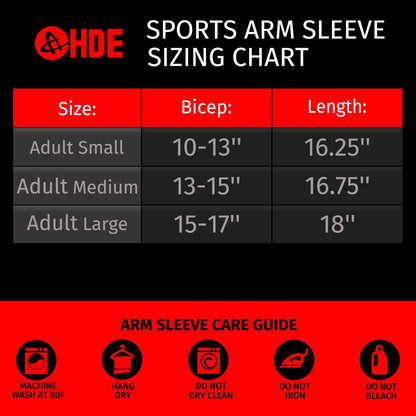 Arm Sleeves for Men Women Sports Compression Sleeve UV Protection Cooling Arm Cover Basketball Baseball Football (Pair)