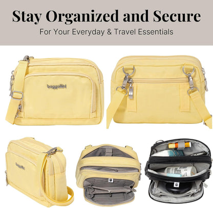 Triple Zip with Front Wallet/Trifecta RFID Wallet Crossbody