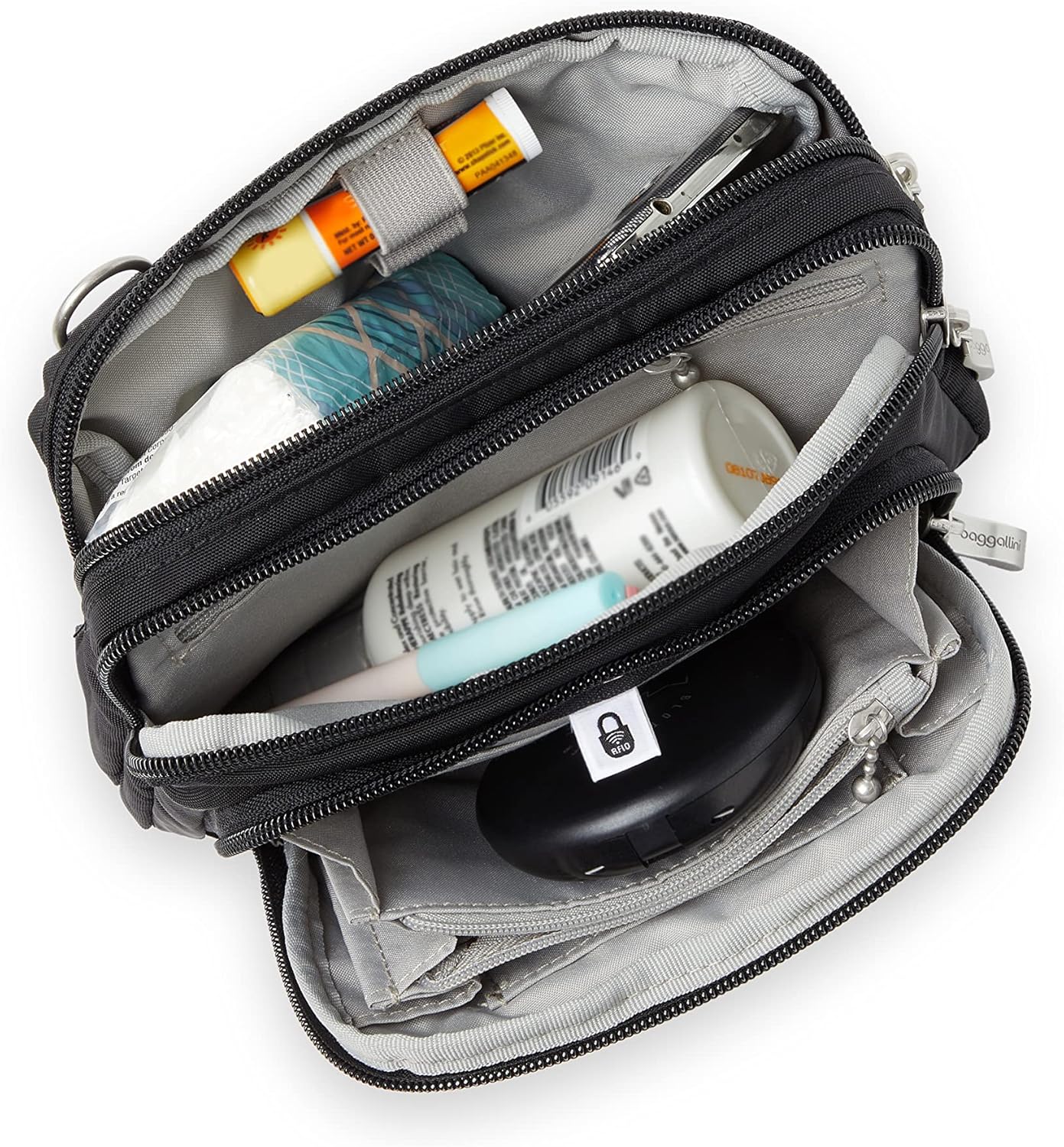 Triple Zip with Front Wallet/Trifecta RFID Wallet Crossbody