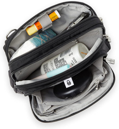 Triple Zip with Front Wallet/Trifecta RFID Wallet Crossbody