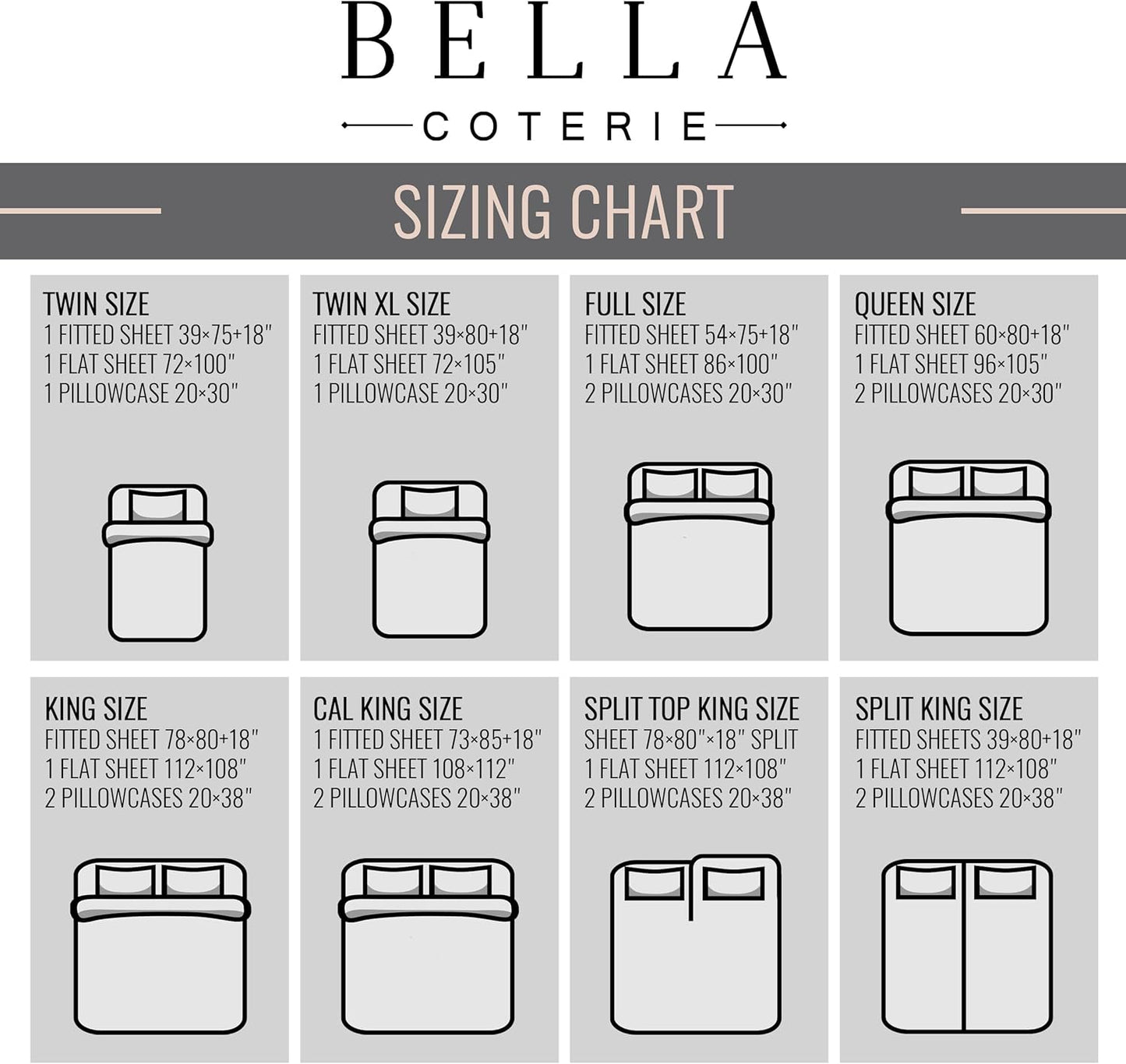 Bella Coterie Luxury Bamboo Viscose Queen Size Sheet Set | 100% Organically Grown | Ultra Soft | Cooling for Hot Sleepers | 18" Deep Pocket [Lemonade]