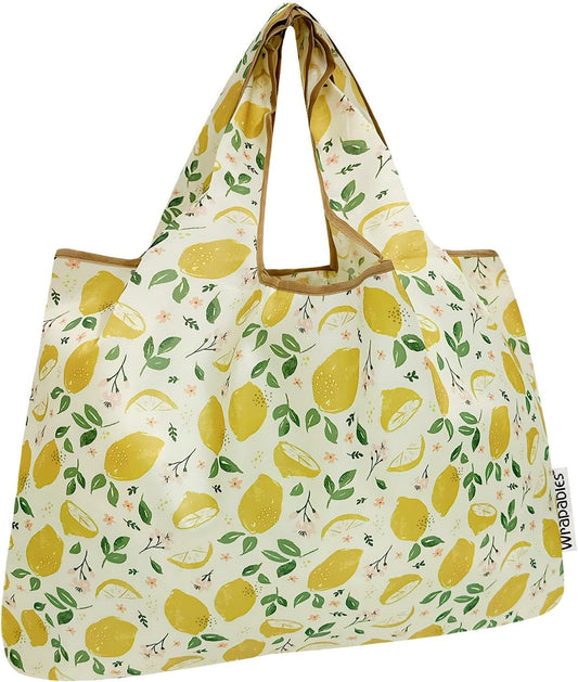 Large Foldable Tote Nylon Reusable Grocery Bags