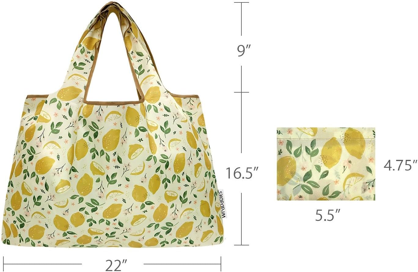 Large Foldable Tote Nylon Reusable Grocery Bags