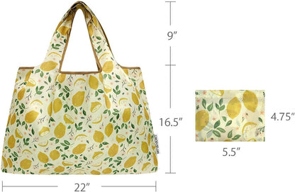 Large Foldable Tote Nylon Reusable Grocery Bags