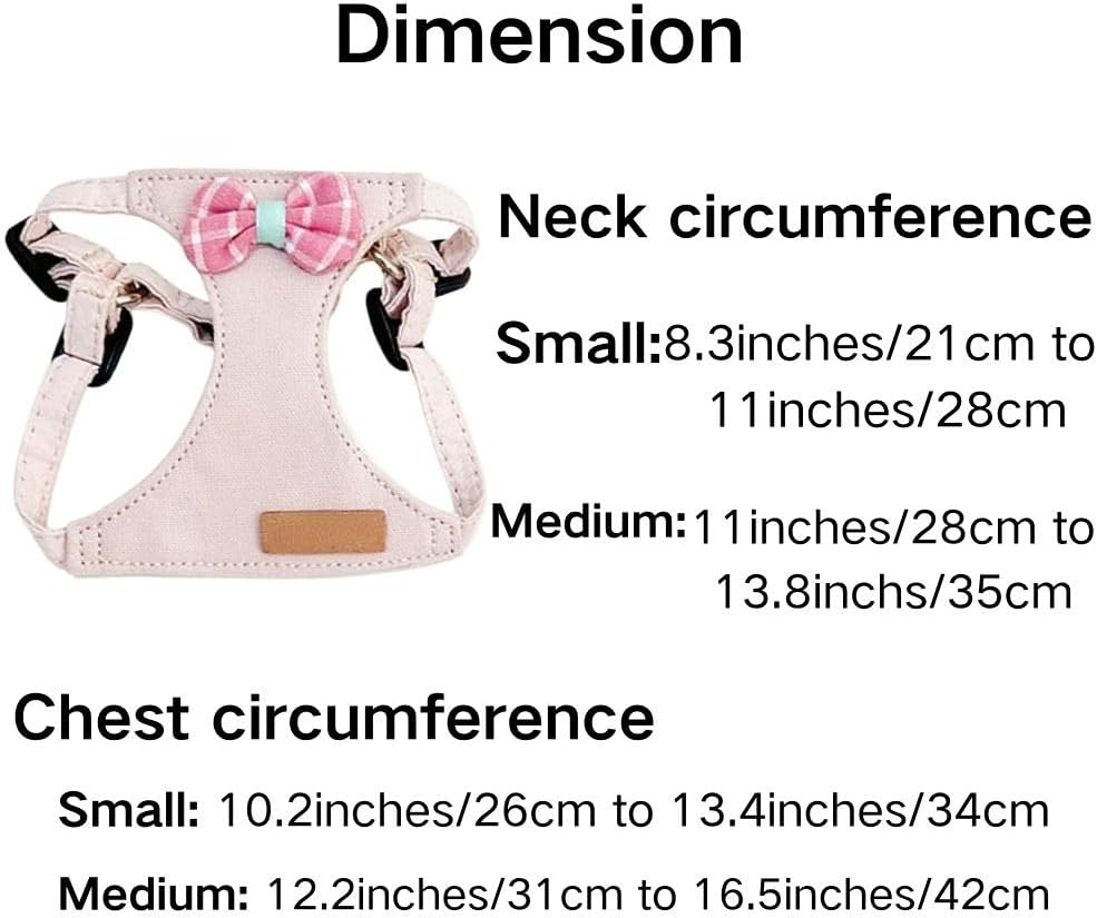 Rabbit Harness and Leash - Adjustable Bunny Harness Escape Proof for Walking Runnig Hiking Camping Outdoor - Cute Small Animal Harness Leash Set (Small,Yellow)