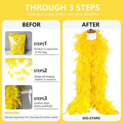 Chandelle Feather Boa 19 Color-38g/55g100g 2Yard Dancing Wedding Party Halloween Costume Decoration Feathers boa