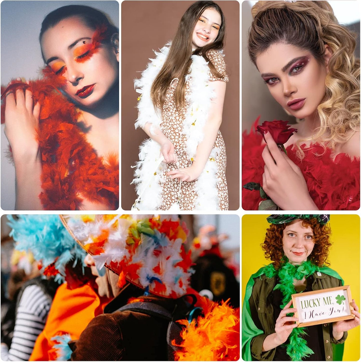 Chandelle Feather Boa 19 Color-38g/55g100g 2Yard Dancing Wedding Party Halloween Costume Decoration Feathers boa