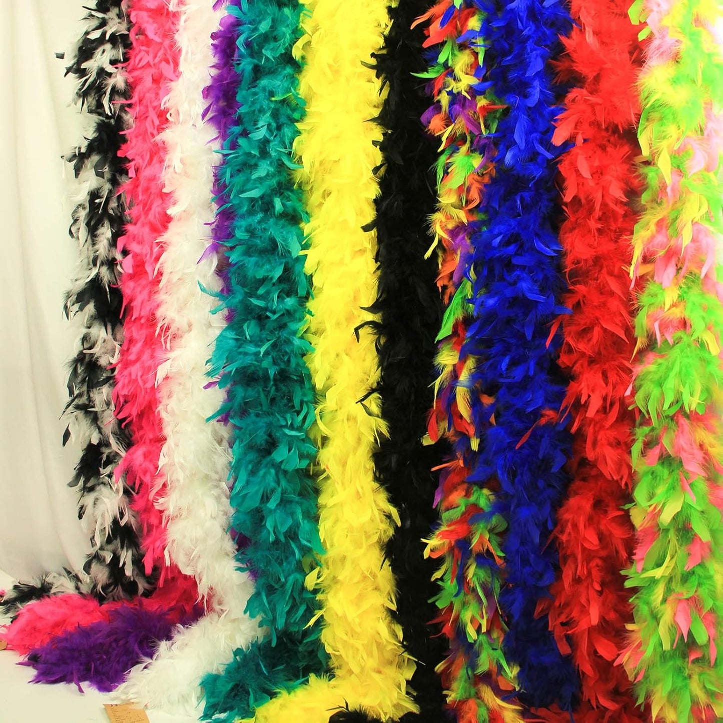 Chandelle Feather Boa 19 Color-38g/55g100g 2Yard Dancing Wedding Party Halloween Costume Decoration Feathers boa