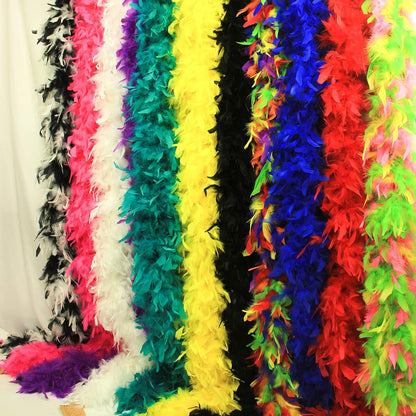 Chandelle Feather Boa 19 Color-38g/55g100g 2Yard Dancing Wedding Party Halloween Costume Decoration Feathers boa
