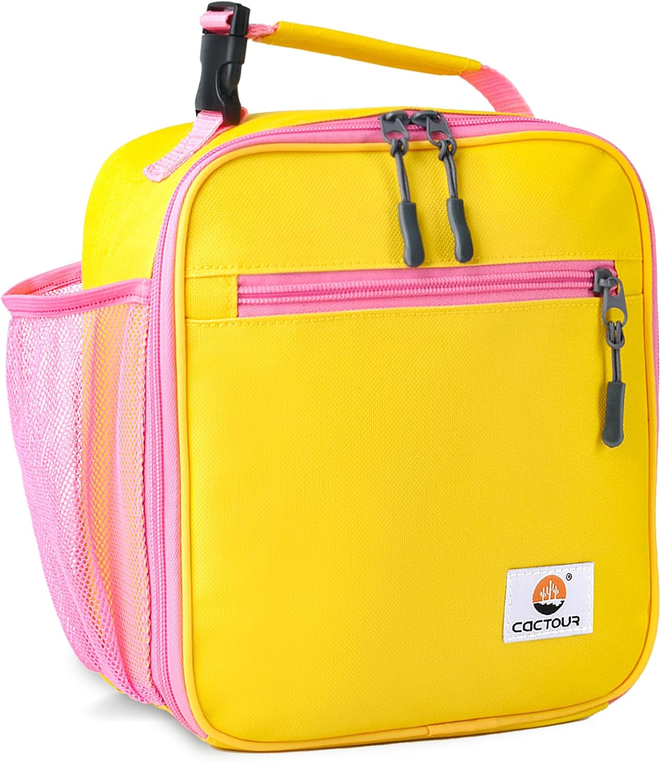 Lunch Box Kids,Premium Insulated Lunch Bag for Girls Boys,Soft Bag Mini Cooler Back to School Thermal Reusable Lunch Bag for Work School Picnic (Yellow)