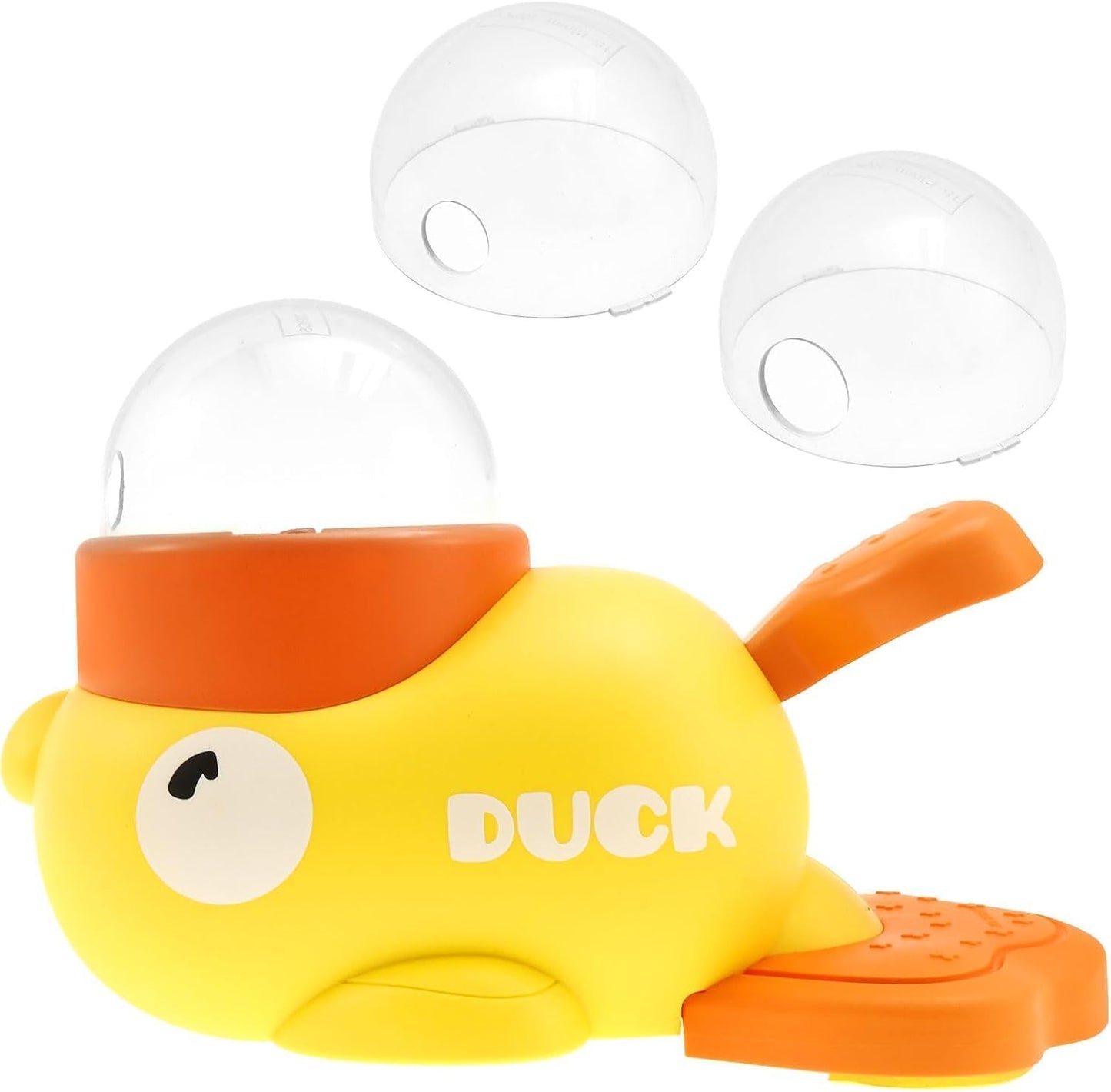 Interactive Dog Food Puzzle Toy,Pet Slow Feeder, Duck-Shaped Treat Dispenser with 3 Size Food Outlet, Dogs Slow Eating Bowl for Reduces Bloating,Encourages IQ Training (Yellow)